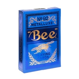 Spielkarten Bee Blue MetalLuxe Playing Cards by US Playing Card
