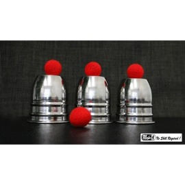 STAINLESS STEEL CUPS AND BALLS by Mr. Magic
