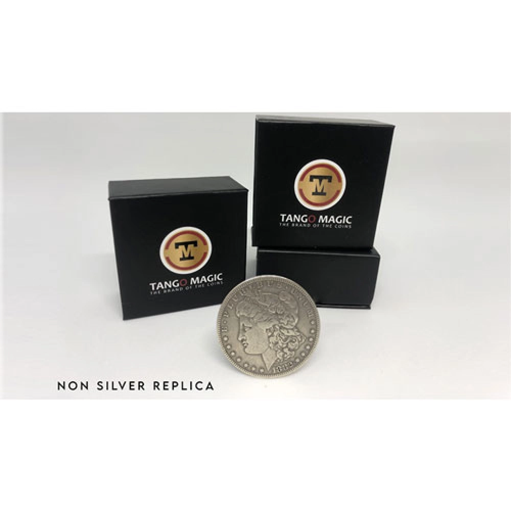 Replica Morgan Steel Coin (Gimmicks and Online Instructions) by Tango Magic