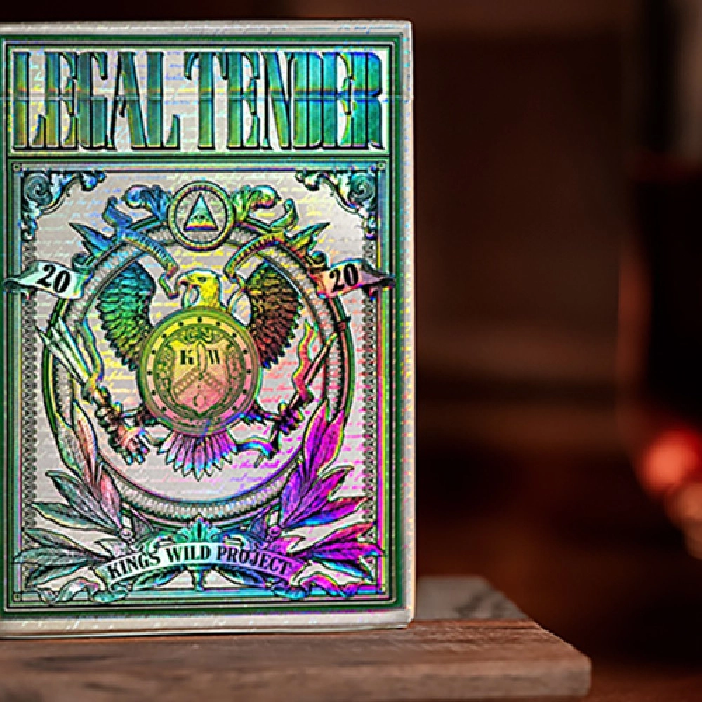 Spielkarten Holographic Legal Tender Playing Cards by Kings Wild