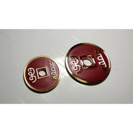 CHINESE COIN RED LARGE by N2G