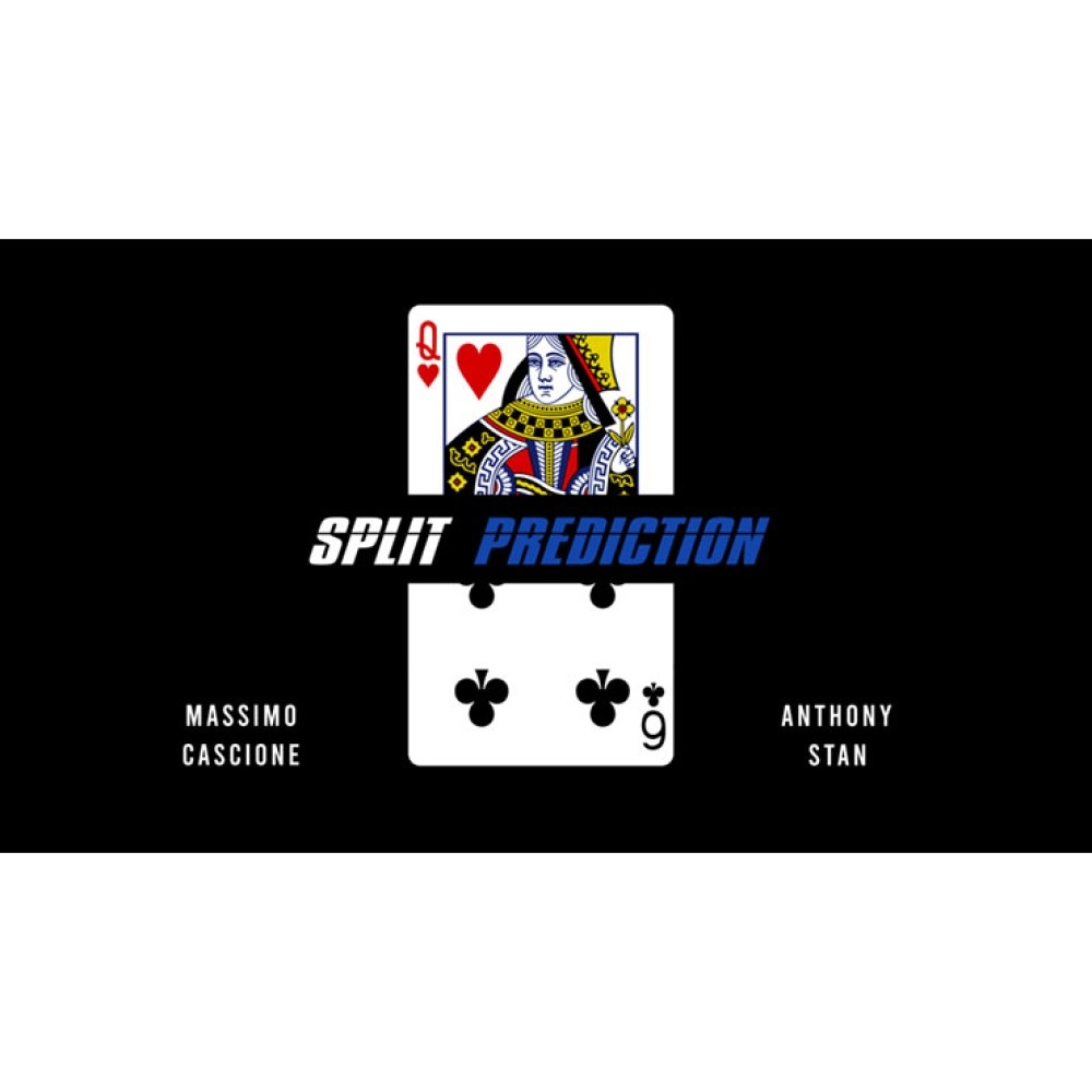 Split Prediction Blue (Gimmicks and online instructions) by Massimo Cascione & Anthony Stan