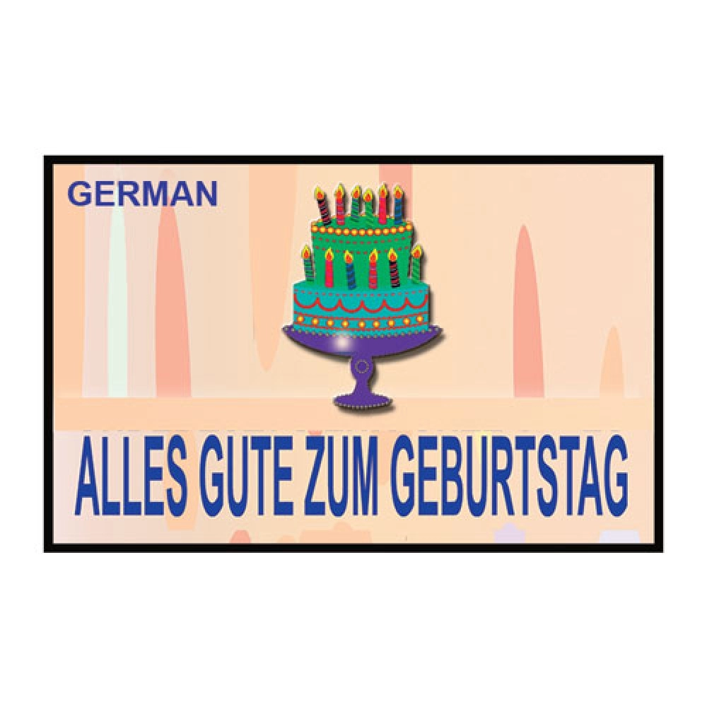 HAPPY BIRTHDAY TORN AND RESTORED (German) 25 PK. by Uday's Magic World