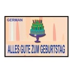 HAPPY BIRTHDAY TORN AND RESTORED (German) 25 PK. by Uday's Magic World