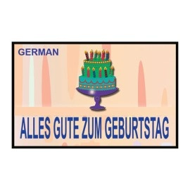 HAPPY BIRTHDAY TORN AND RESTORED (German) 25 PK. by Uday's Magic World