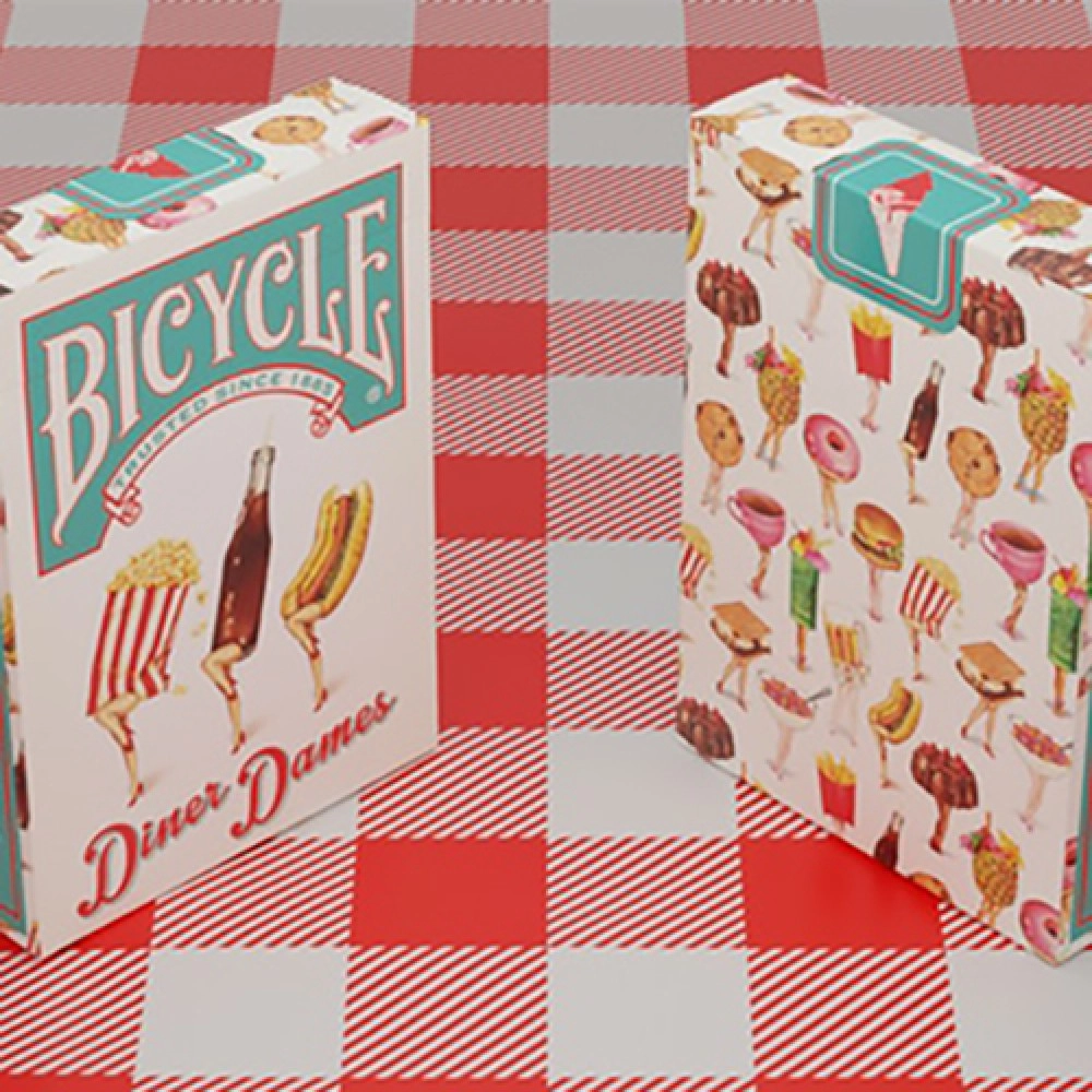 Spielkarten Bicycle Diner Dames Playing Cards by Kelly Gilleran