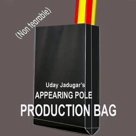 APPEARING POLE BAG BLACK (Gimmicked / No Tear) by Uday Jadugar