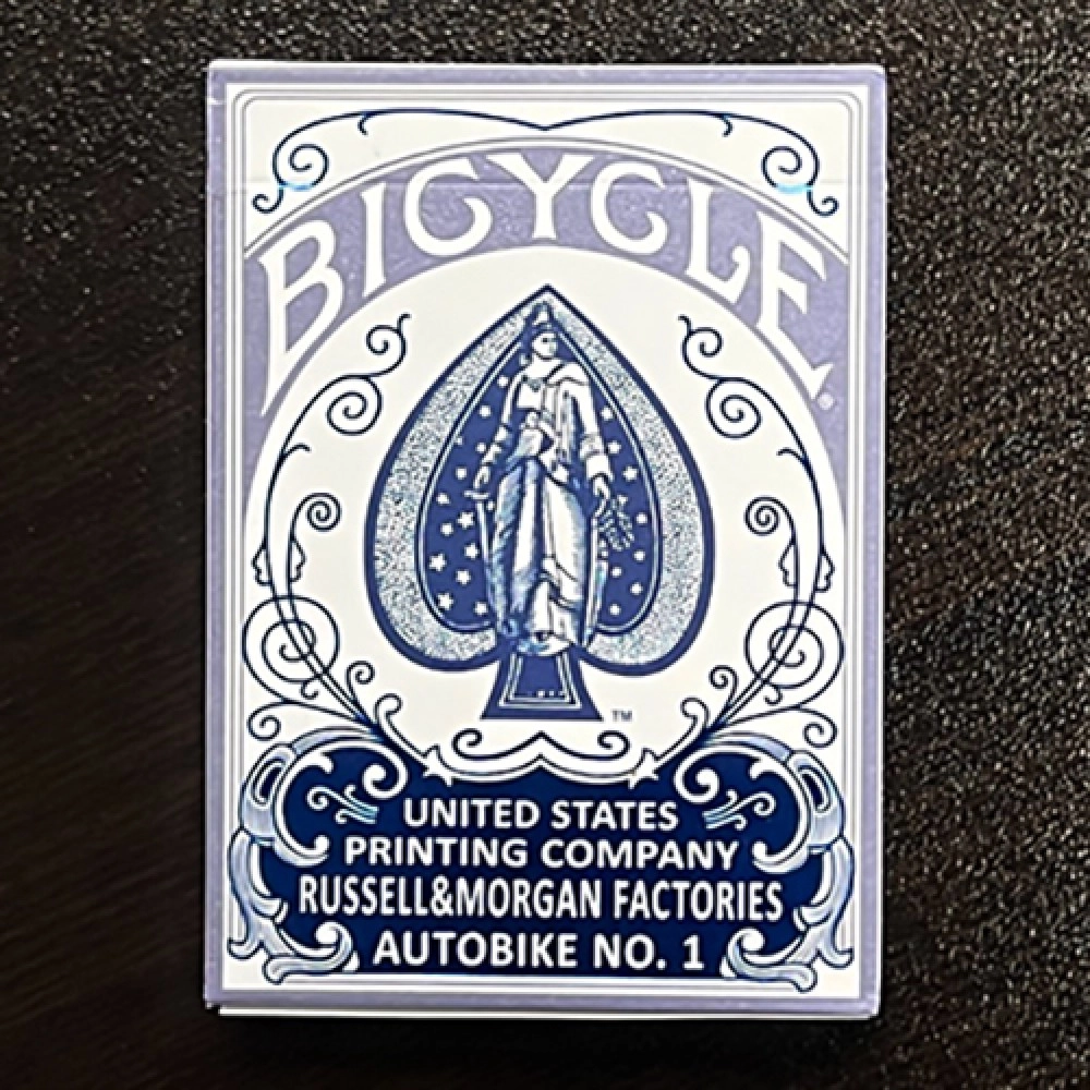 Spielkarten Bicycle Foil AutoBike No. 1 (Blue) Playing Cards