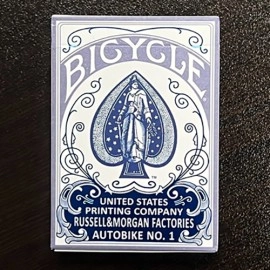 Spielkarten Bicycle Foil AutoBike No. 1 (Blue) Playing Cards
