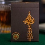 Spielkarten ACE FULTON'S 10 YEAR ANNIVERSARY TOBACCO BROWN PLAYING CARDS