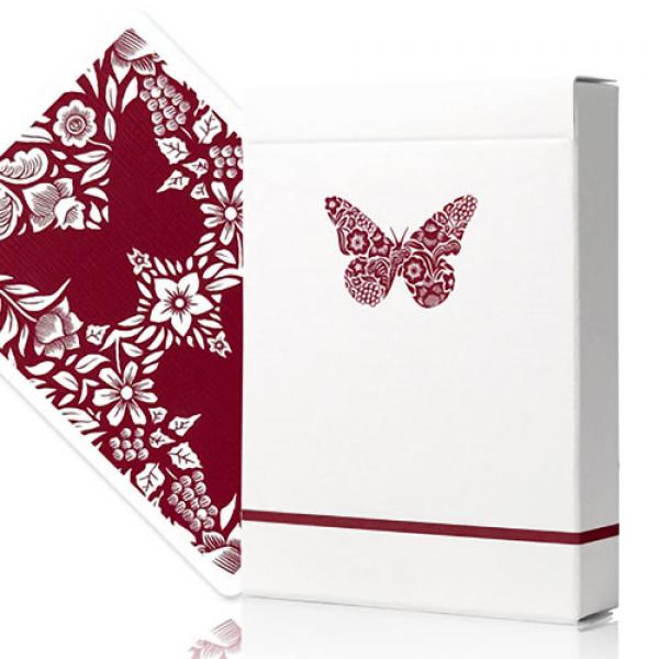 Butterfly Worker Marked Playing Cards (Red) by Ond...