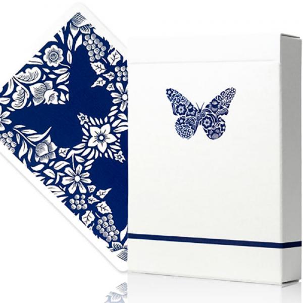 Butterfly Worker Marked Playing Cards (Blue) by On...