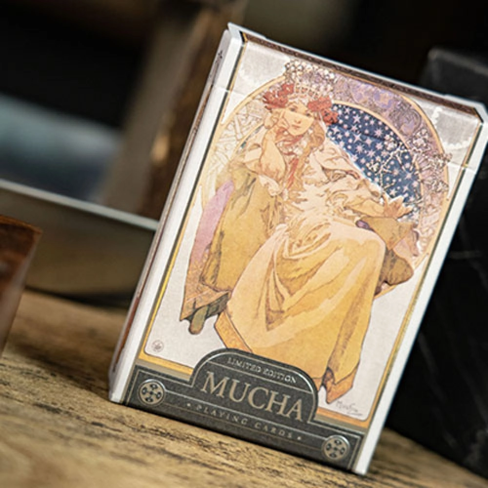 Spielkarten Mucha Princess Hyacinth Silver Edition Playing Cards by TCC