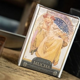 Spielkarten Mucha Princess Hyacinth Silver Edition Playing Cards by TCC