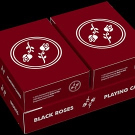 Spielkarten Black Roses Edelrot Mini Playing Cards (Collector's Box)