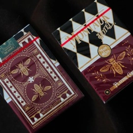 Spielkarten Montauk Hotel Burgundy Playing Cards by Gemini