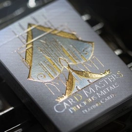 Spielkarten Card Masters Precious Metal Foil (White) Playing Cards by Handlordz
