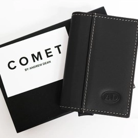 Comet Black Leather Silver Shell (Gimmicks and Online Instruction) by Andrew Dean