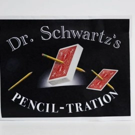Dr. Schwartz's Pencil-Tration (Gimmicks and Online Instructions) by Martin Schwartz - (Deck color may vary)