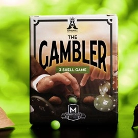 THE GAMBLER / THREE SHELL GAME (Gimmicks and Instructions) by Apprentice Magic