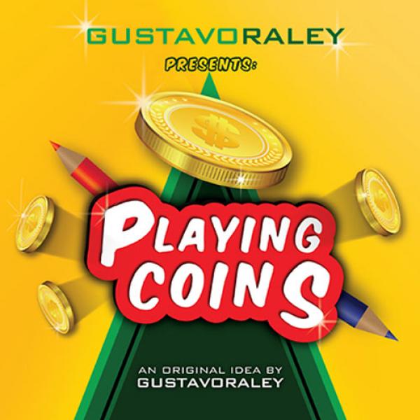 PLAYING COINS (Gimmicks and Online Instructions) b...
