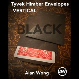 Tyvek VERTICAL Himber Envelopes BLACK (12 pk.) by Alan Wong
