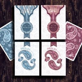 Spielkarten Marked Paisley Ton sur Ton Poudre Blue Playing Cards