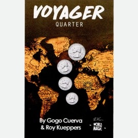Voyager US Quarter (Gimmick and Online Instruction) by GoGo Cuerva