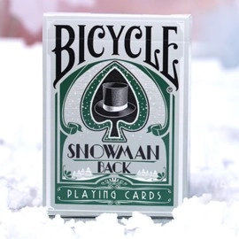 Spielkarten Bicycle Snowman (Green) Playing Cards