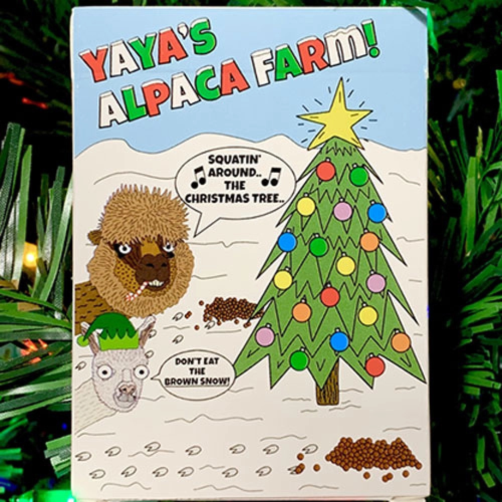 Spielkarten Alpaca Christmas Playing Cards