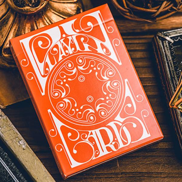 Smoke & Mirrors V9 (Orange Edition) Playing Cards by Dan & Dave
