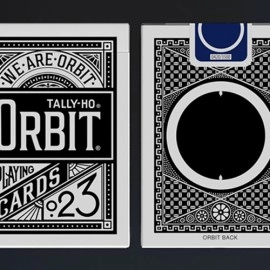 Spielkarten Orbit Tally Ho Circle Back (Black) Playing Cards