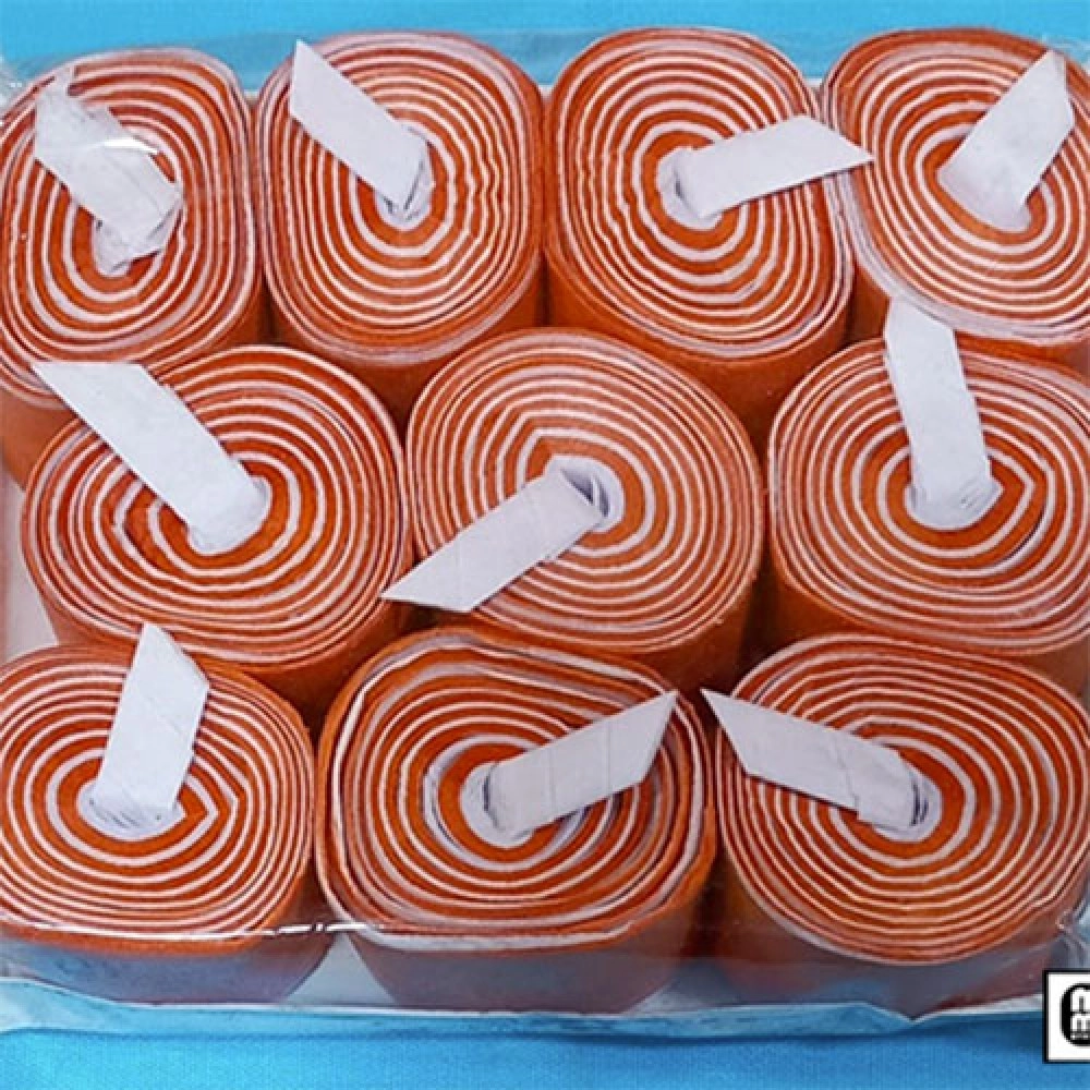 Mouth Coil 60ft/10ct (Orange/White) by Mr. Magic