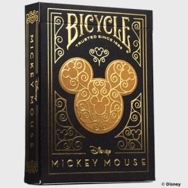 Spielkarten Bicycle Disney Mickey Mouse (Black and Gold) by US Playing Card Co.