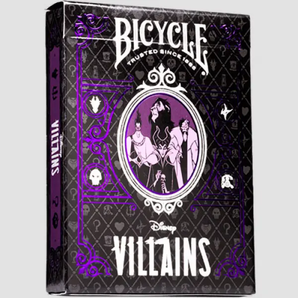 Bicycle Disney Villains (Purple)  by US Playing Ca...