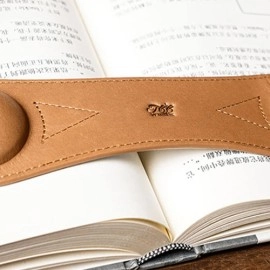 Leather Book Weight (Brown) by TCC Presents