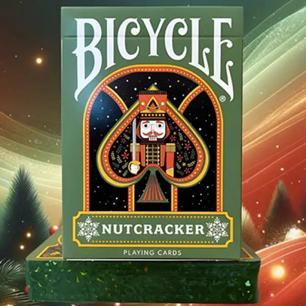 Bicycle Nutcracker (Green Gilded) Playing Cards