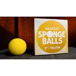 Magic Sponge Balls 4PK YELLOW 8 cm by Murphy's Magic