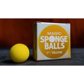 Magic Sponge Balls 4PK YELLOW 2.5 cm by Murphy's Magic