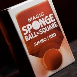 Magic Sponge Ball to Square JUMBO RED by Murphy's Magic
