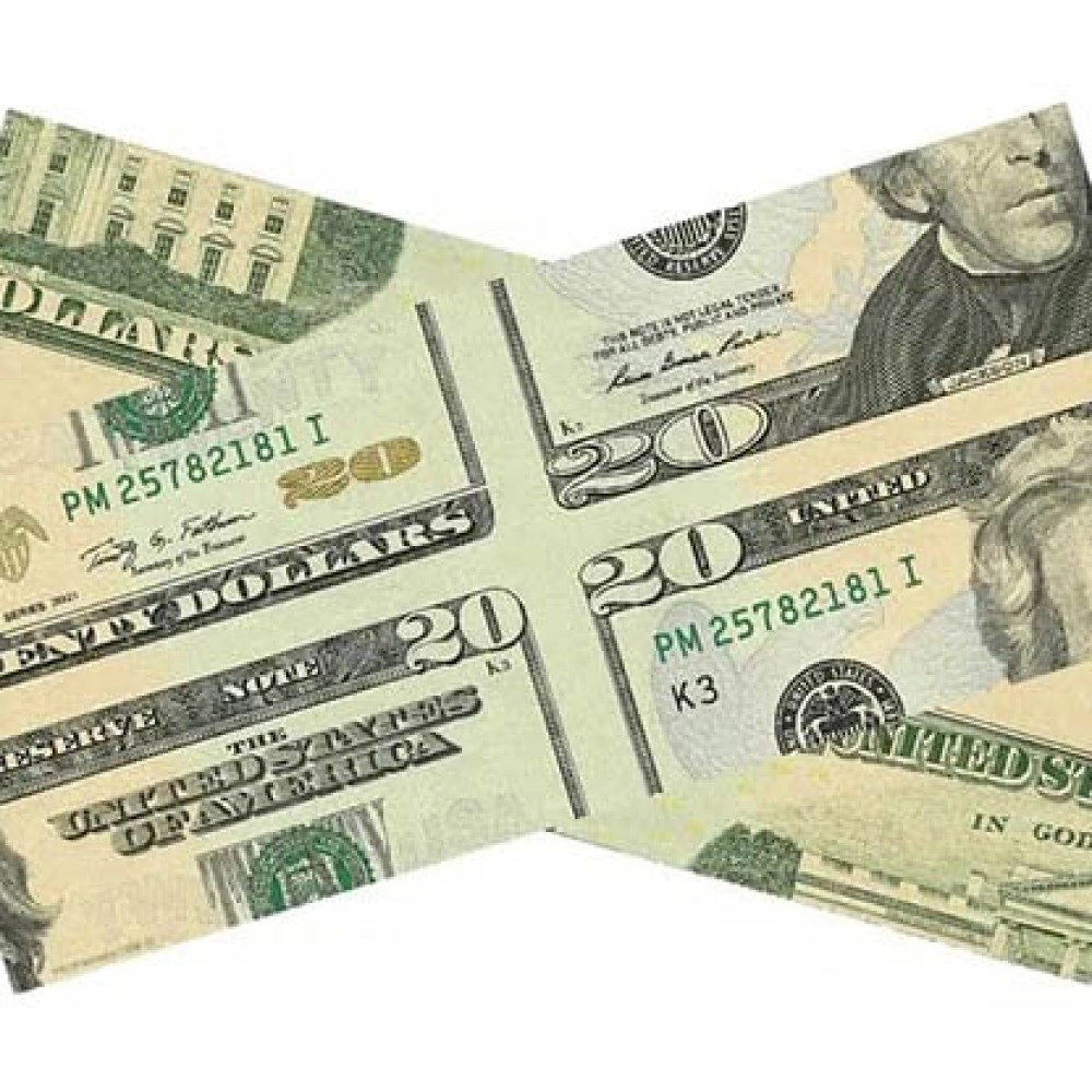 MAGIC MISMADE BILL (USD 20 Dollar Bill) by Diamond Jim Tyler