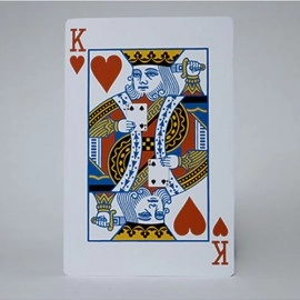 Bicycle Jumbo King Reveal (Red) by Murphy's Magic
