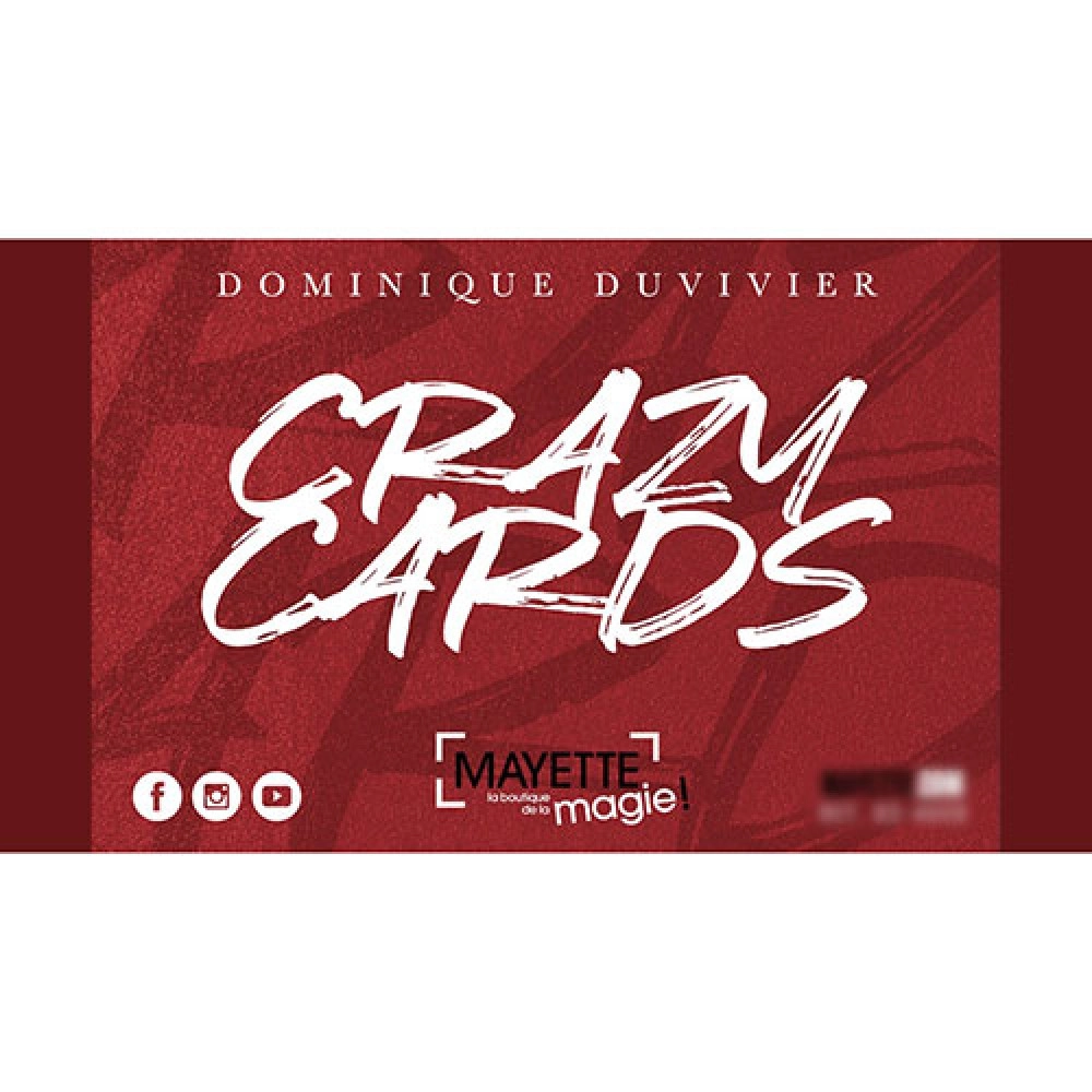 Crazy Cards (Gimmicks and Online Instructions) by Dominique Duvivier