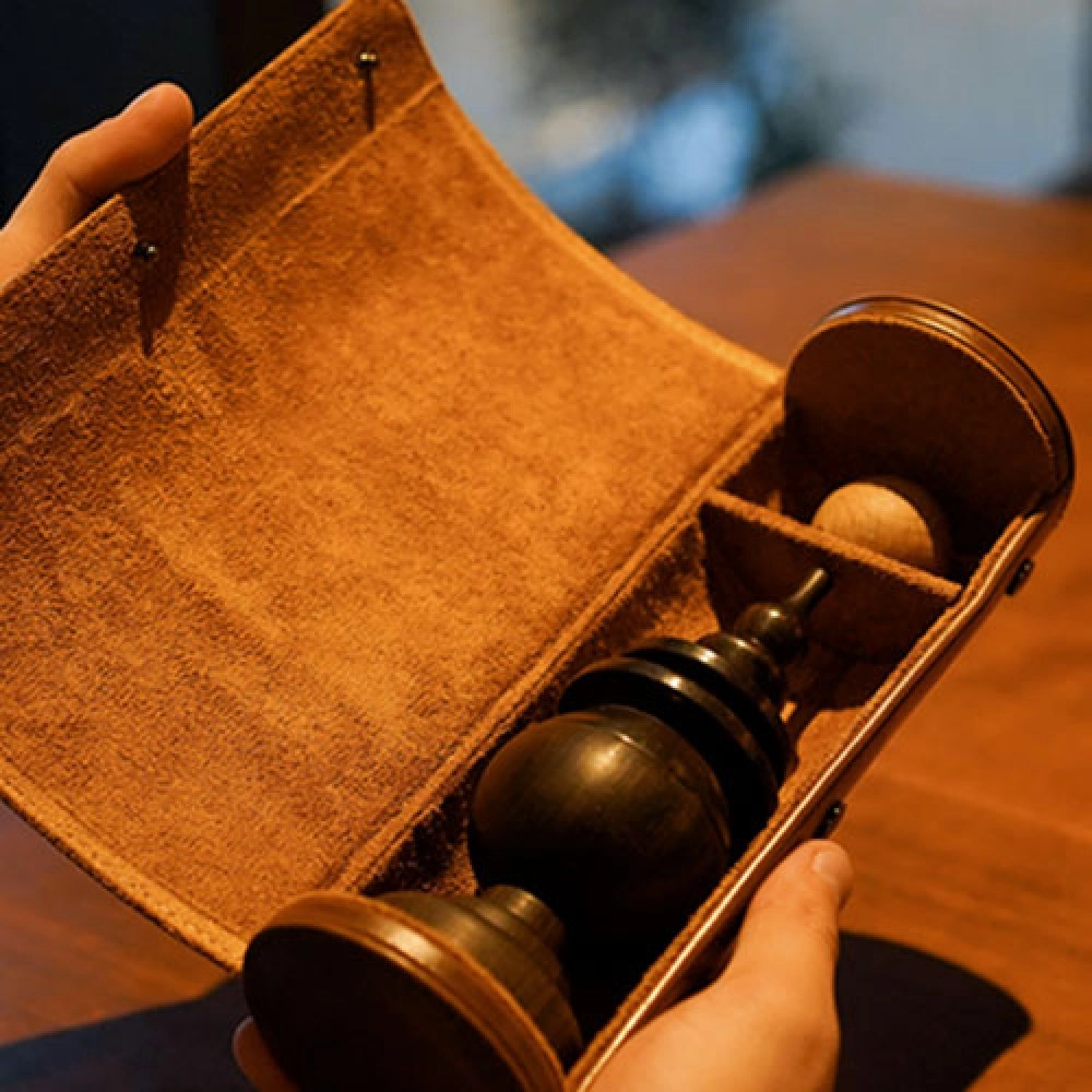 Untrammelled Leather Carrying Case by Wonder House & TCC