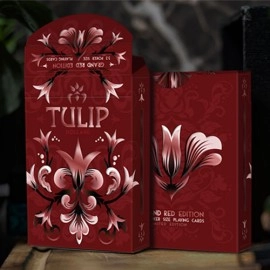 Spielkarten Grand Tulip Red Gilded Playing Cards