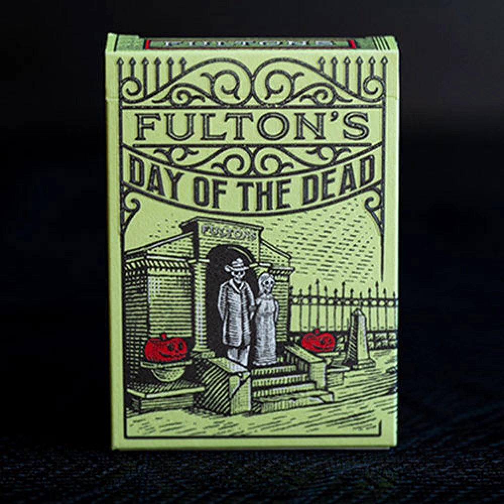 Spielkarten FULTON'S Day Of The Dead Green Edition Playing Cards