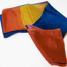 Multicolored Silk Streamer 7 inch by 24 ft from Magic by Gosh
