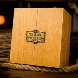 White Tiger Deluxe Wooden Box Set by Ark Playing Cards