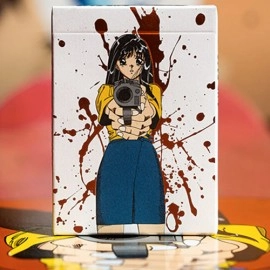 Spielkarten Hookups x Fultons Barrel of a Gun Limited Foil Blood Splatter Edition
