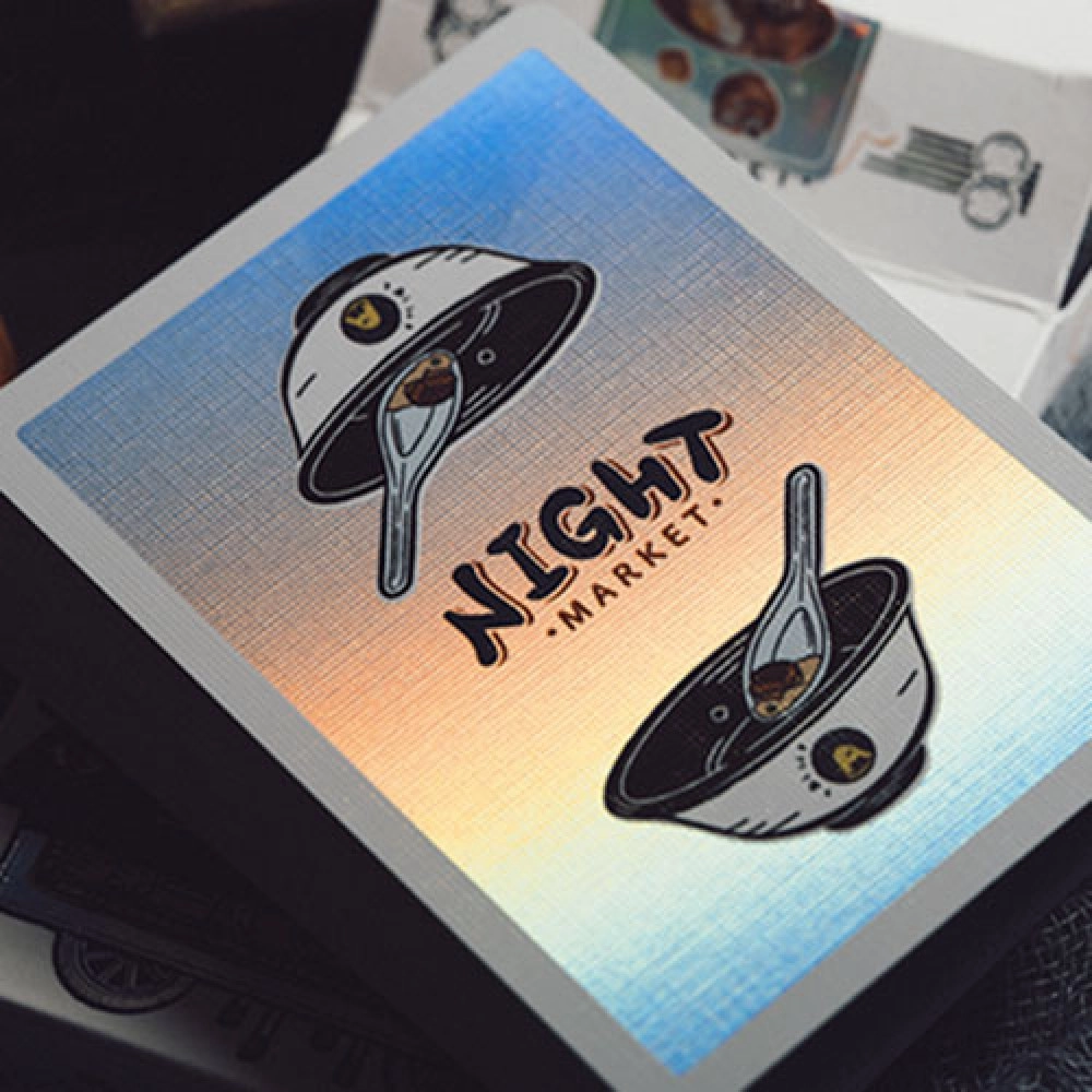 Spielkarten Night Market: Holographic by 808 Magic & Bacon Magic